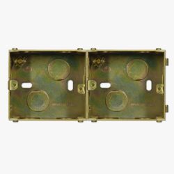 Jung UK metal back box, double