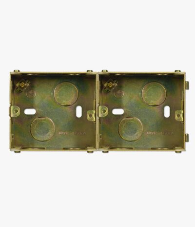 Jung UK metal back box, double