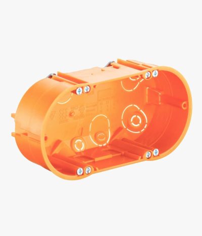 Kaiser back box, hollow wall, double, 47mm
