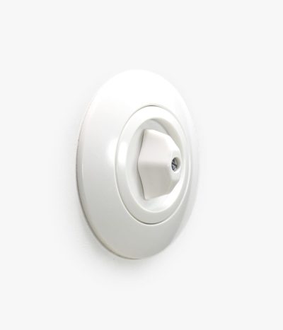 Berker Serie 1930 White Plastic rotary light switch