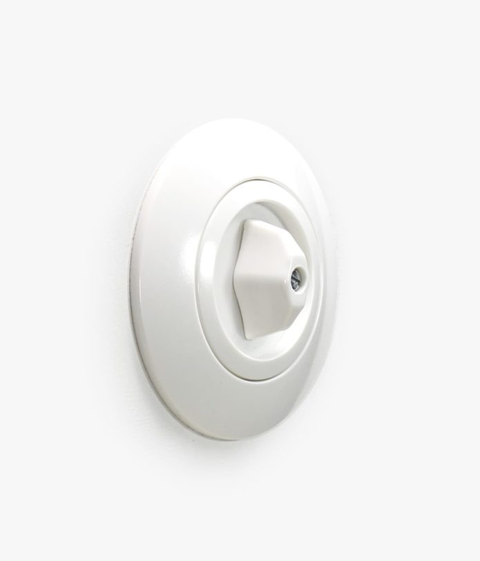 Berker Serie 1930 White Plastic rotary light switch