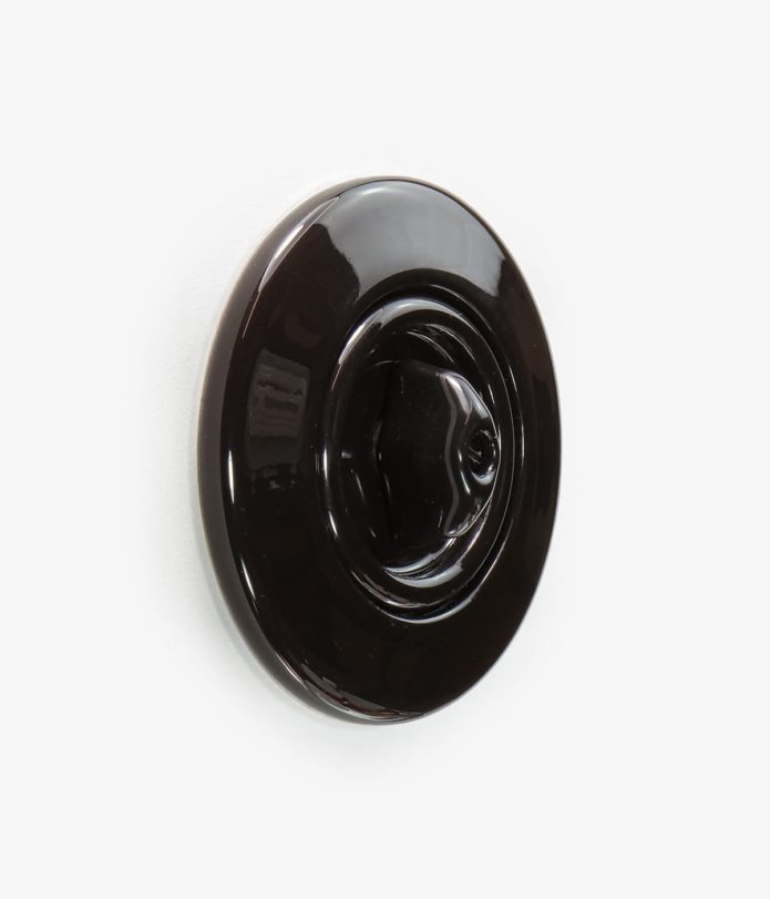 Berker Serie 1930 Rosenthal porcelain black light switch