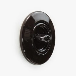 Berker Serie 1930 Rosenthal porcelain black light switch