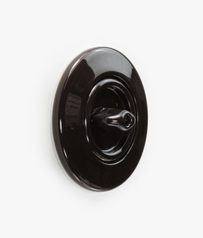 Berker Serie 1930 Rosenthal porcelain black light switch