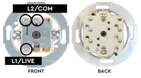 Berker rotary switch wiring points