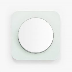 Berker R.1 White glass light switch