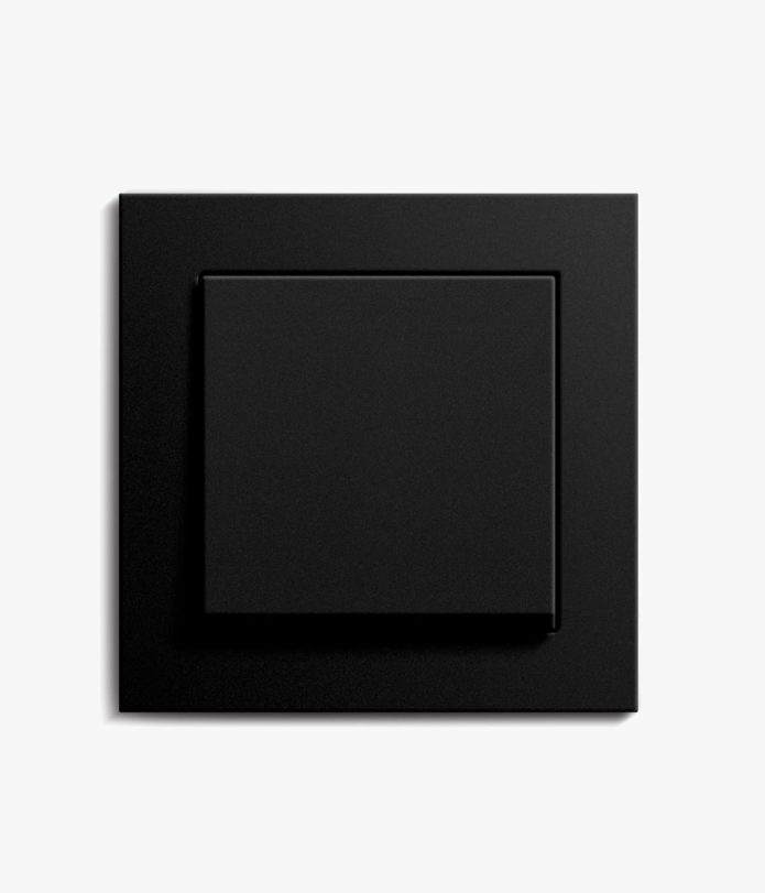 GIRA E2 matt black light switch