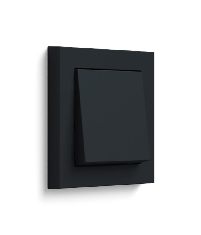 GIRA E2 matt black light switch