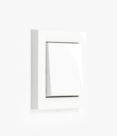 GIRA E2 Classic white glossy light switch