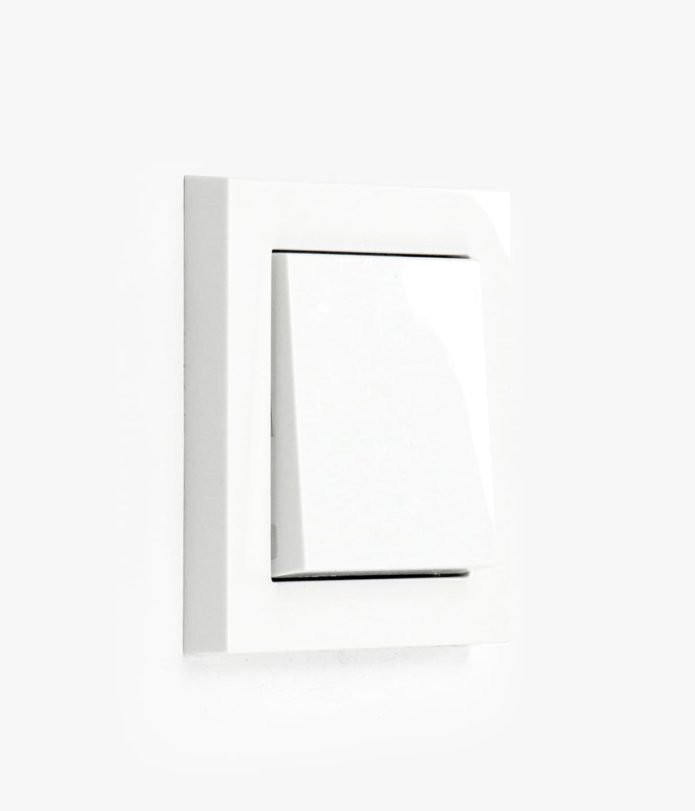 GIRA E2 Classic white glossy light switch