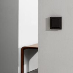 GIRA E2 black light witch on white wall