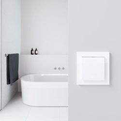 GIRA E2 Classic White bathroom switch
