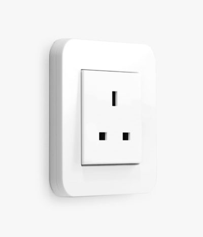 E3 White Unswitched Single Socket