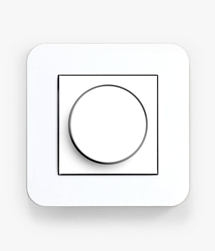 GIRA E3 white dimmer