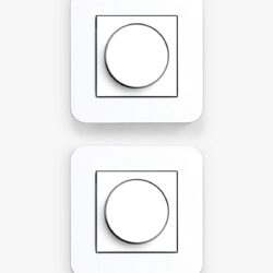 GIRA E3 white dimmers