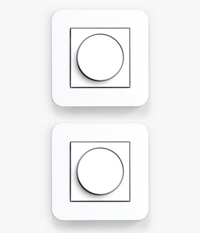 GIRA E3 white dimmers