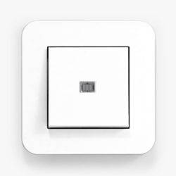 Gira E3 Pure White fan isolator switch