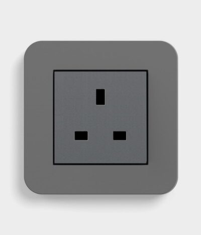 GIRA E3 Dark Grey/Anthracite unswitched single socket