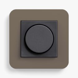 GIRA E3 Umber/Anthracite dimmer switch