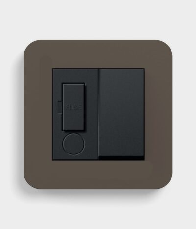 GIRA E3 Umber Switched Fused Spur