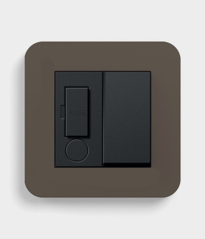 GIRA E3 Umber Switched Fused Spur