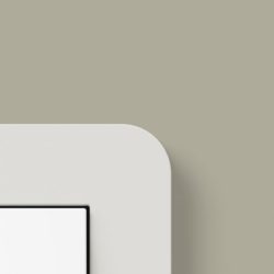 Gira E3 Soft Touch Light Grey on wall