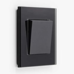 GIRA Esprit Black Glass light switch