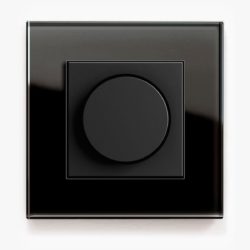 GIRA Esprit Black Glass Dimmer switch