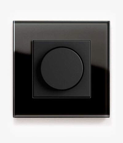 GIRA Esprit Black Glass Dimmer switch