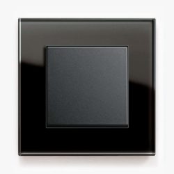 GIRA Esprit Black Glass light switch
