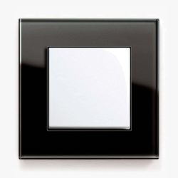 GIRA Esprit Black Glass light switch