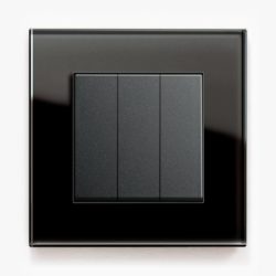 GIRA Esprit Black Glass light switch