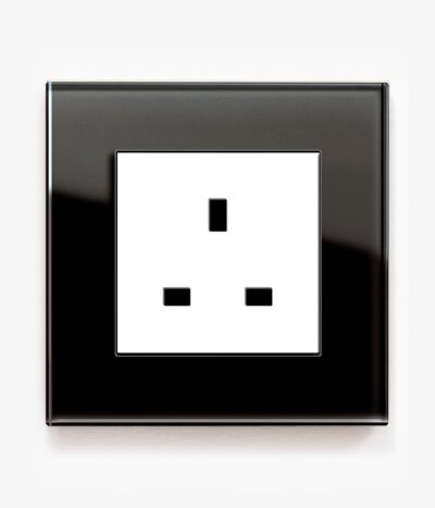 GIRA Esprit Black Glass plug socket