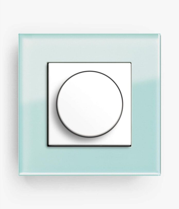 GIRA Esprit Mint Glass dimmer switch