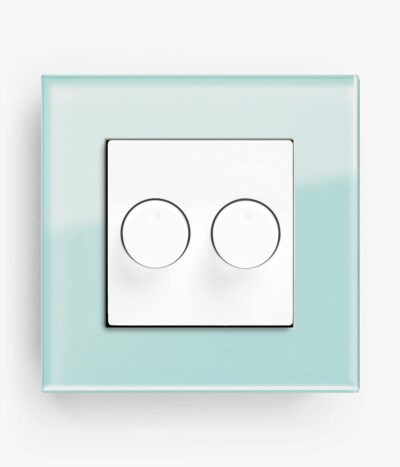 GIRA Esprit Mint Glass dimmer switch