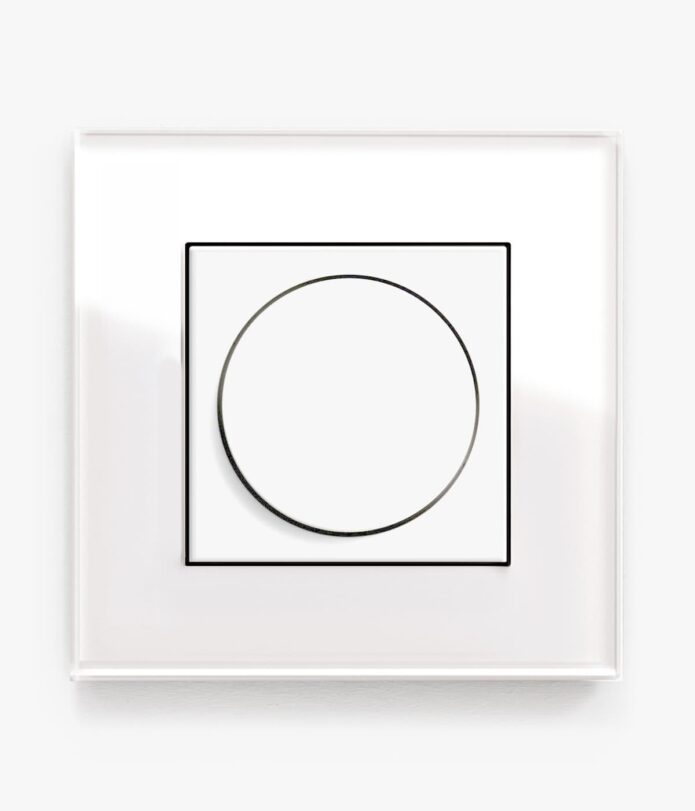 GIRA Esprit White Glass dimmer switch