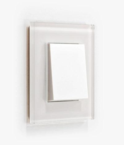 GIRA Esprit White Glass light switch