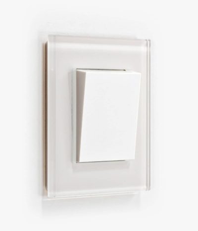 GIRA Esprit White Glass light switch