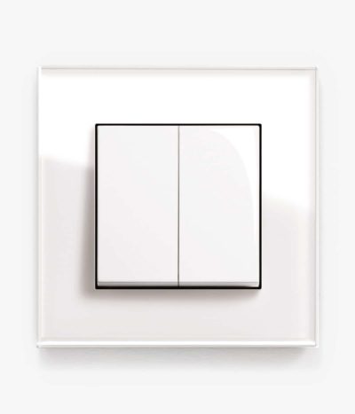 GIRA Esprit White Glass light switch