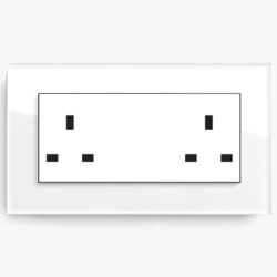 GIRA Esprit White Glass plug socket