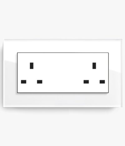 GIRA Esprit White Glass plug socket