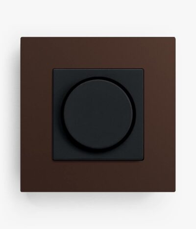 GIRA Esprit Linoleum Plywood Dark Brown dimmer