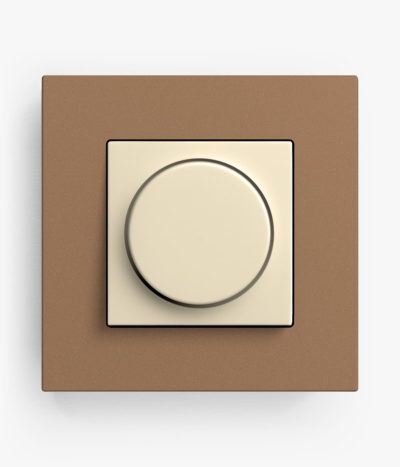 Gira Esprit Linoleum Plywood Light Brown Dimmer