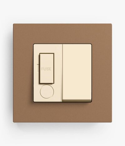 Gira Esprit Lino-Ply Light Brown Switched Fused Spur
