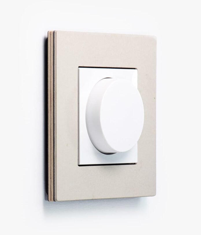 Gira Esprit Linoleum Plywood Light Grey Dimmer