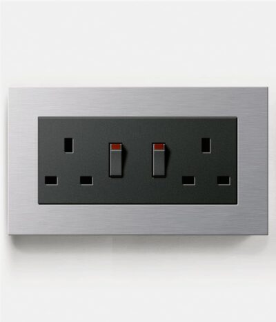 GIRA Esprit Aluminium Double Socket