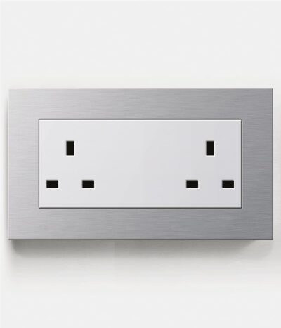 GIRA Esprit Aluminium Double Socket