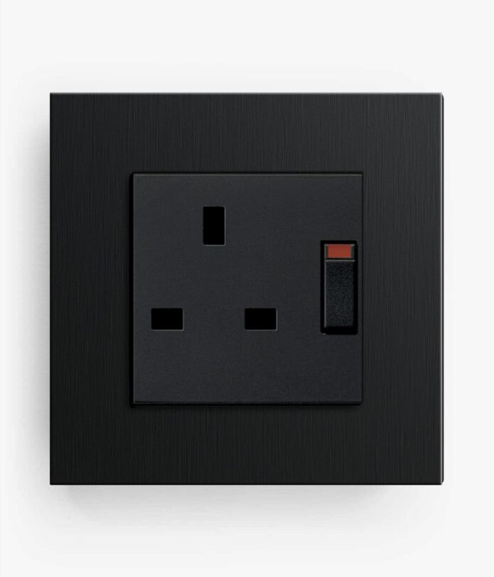 GIRA Esprit Black plug socket