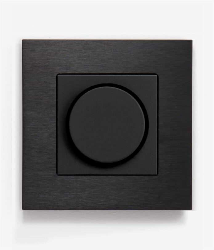 GIRA Esprit Black Aluminium Dimmer