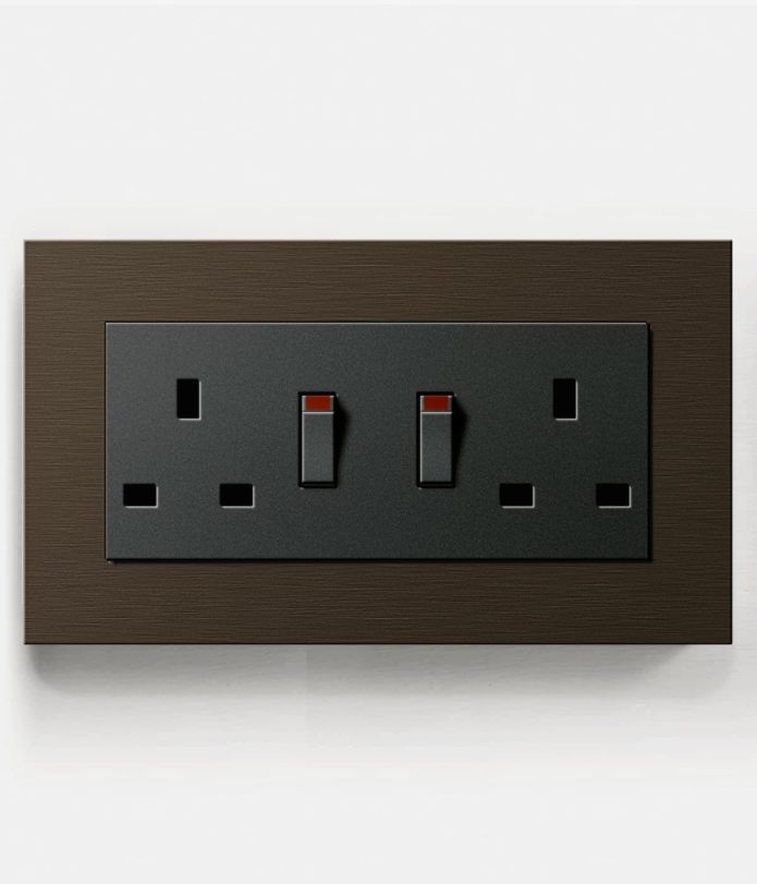 Gira Esprit Bronze double socket